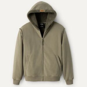 New! UGG® Men’s Evren Bonded Fleece Zip Hoodie X-Large
MOSS GREEN